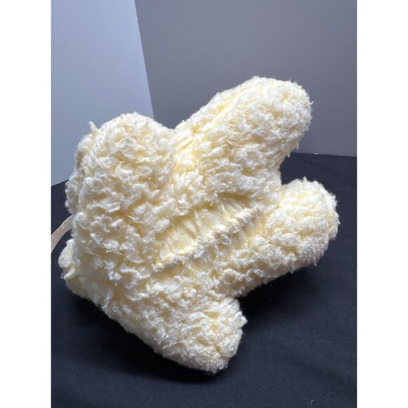 Vintage Fan Fair Wind-Up Yellow Lamb Musical Mary Had A Little Lamb Blue Eyes Pl - Picture 9 of 9